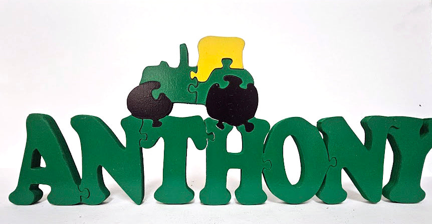 John Deere Name Puzzle Sign