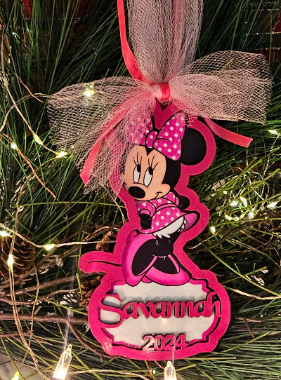 Personalized Minnie Mouse Ornament