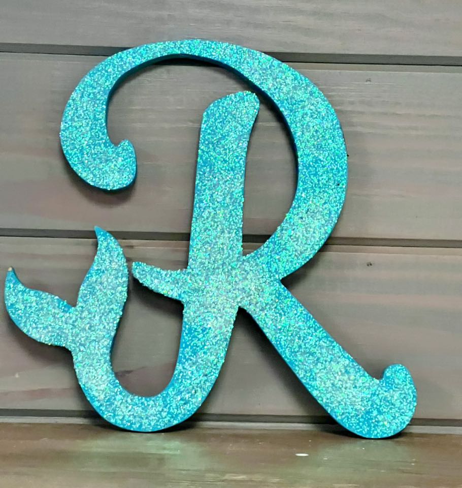 Glitt and Glam Mermaid letters
