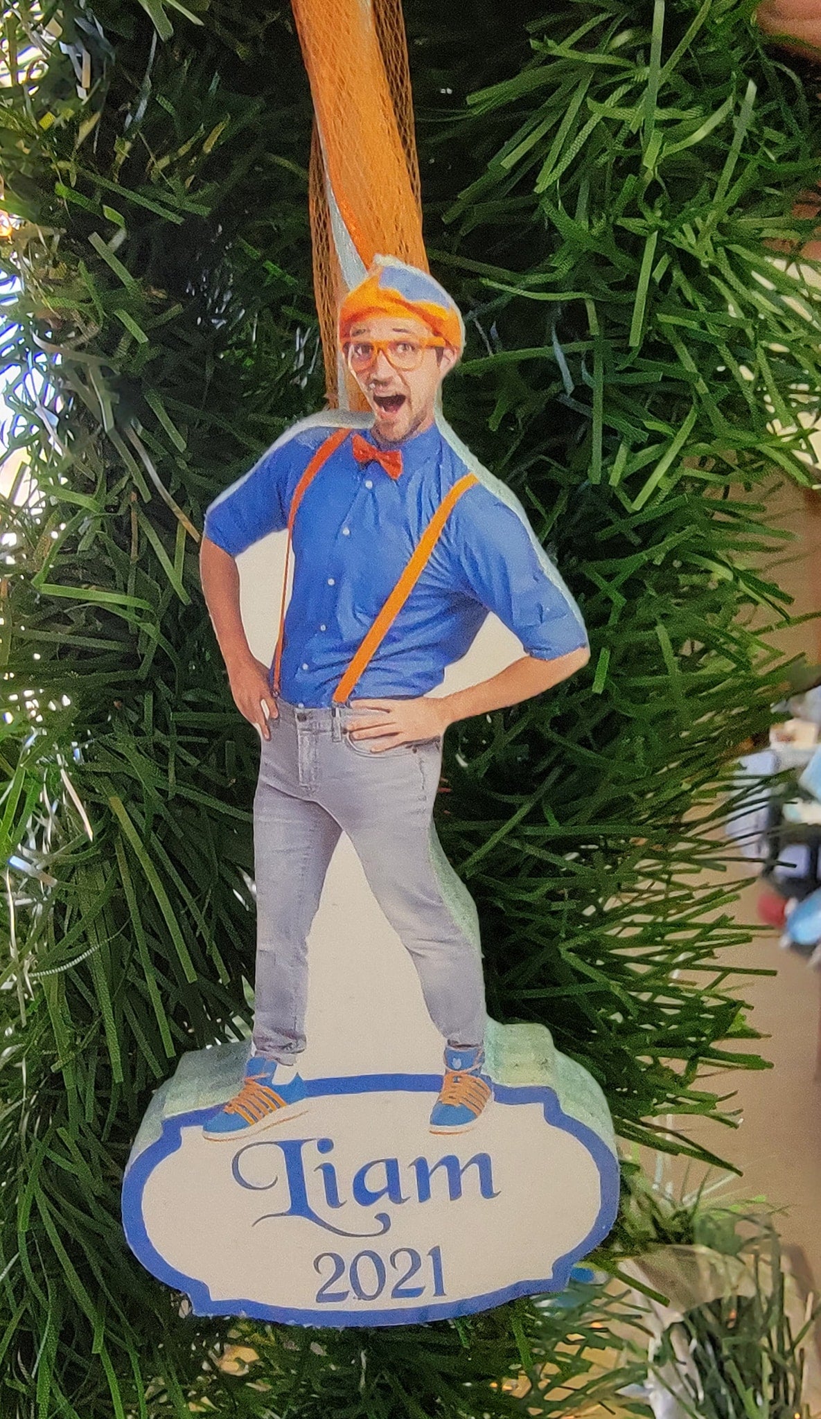 Personalized Blippi Ornament