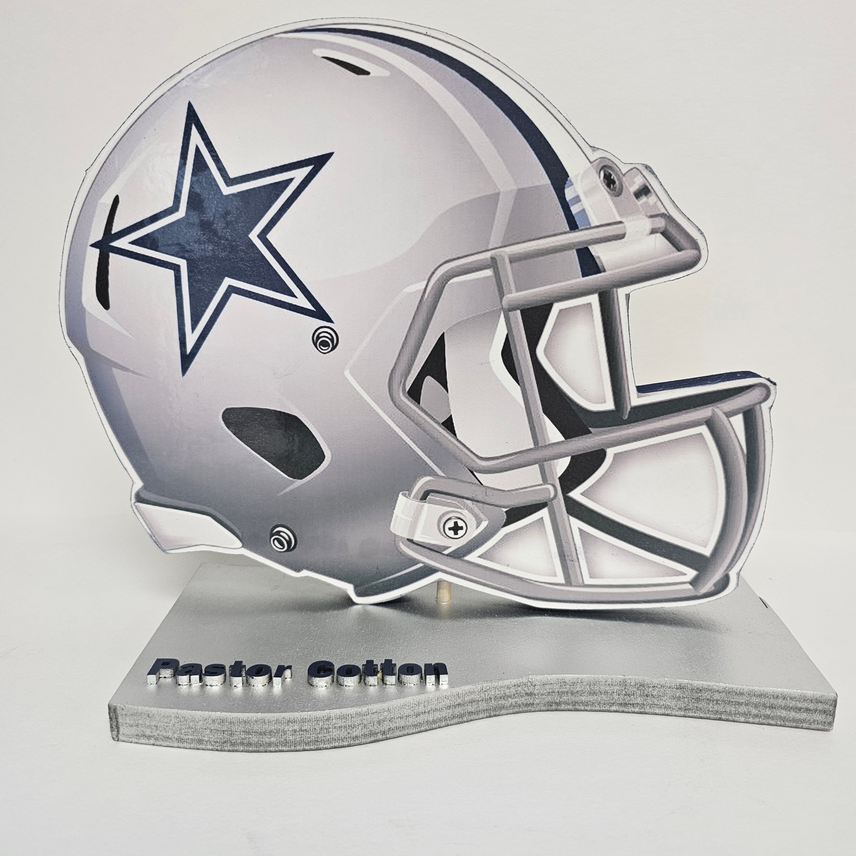 dallas cowboys football helmet photo booth Cowboys Helmet Party event decoration stand up plaque – The Crafty Hangout