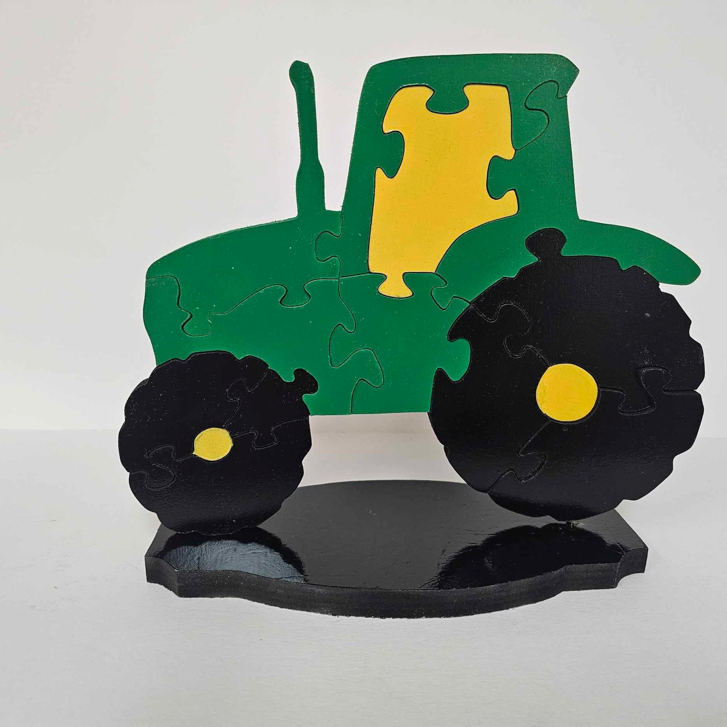 John Deere inspired wooden puzzle