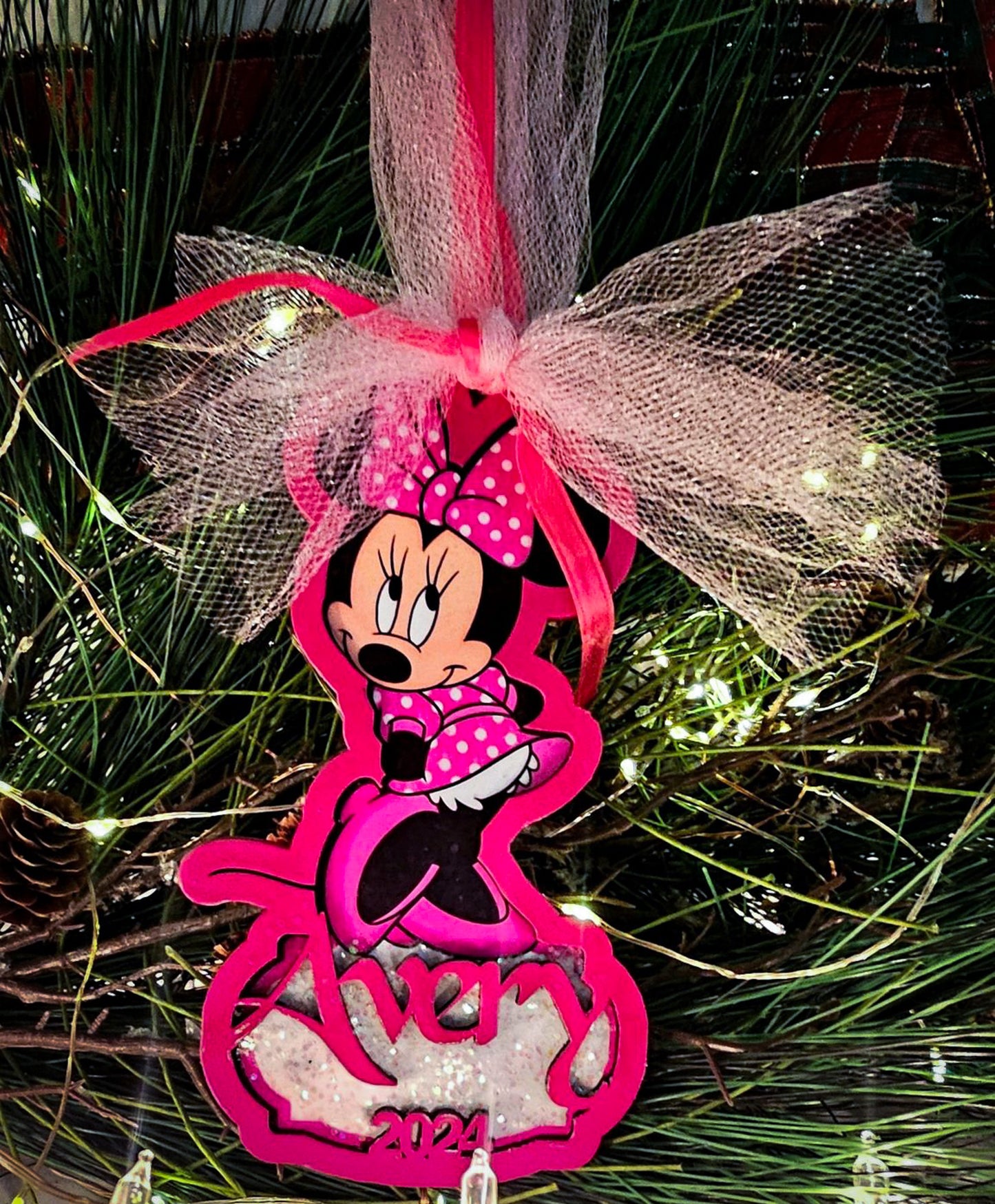 Personalized Minnie Mouse Ornament