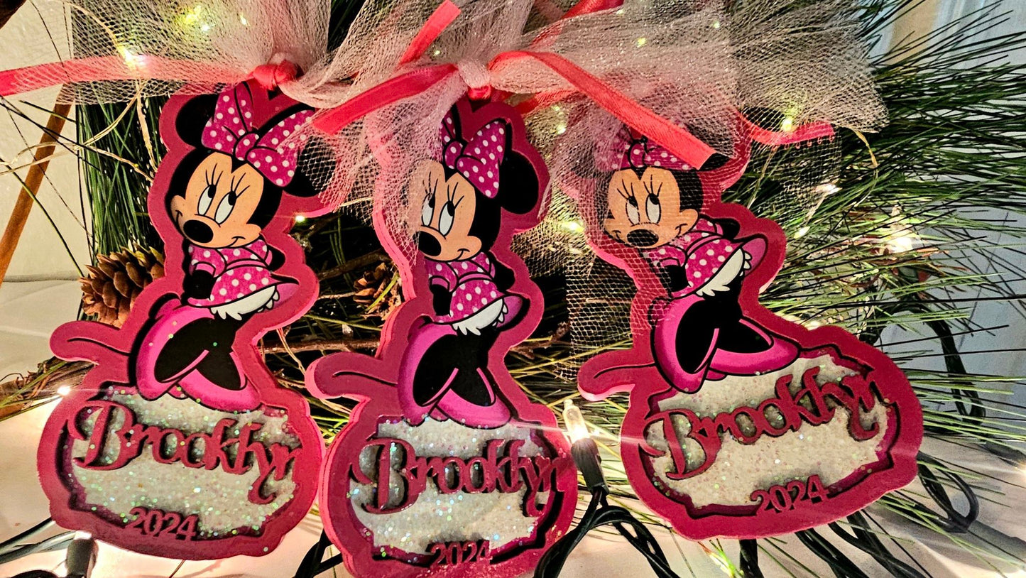 Personalized Minnie Mouse Ornament