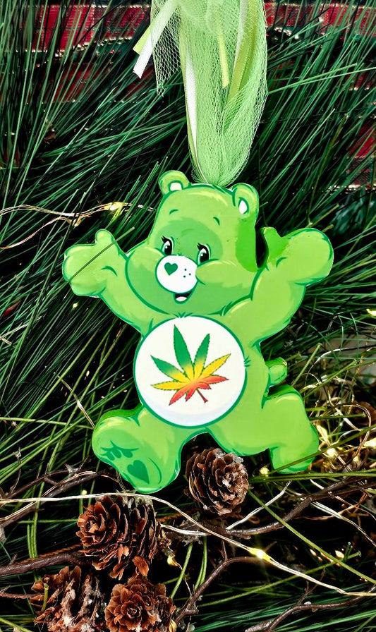 Personalized Weed Bear Ornament