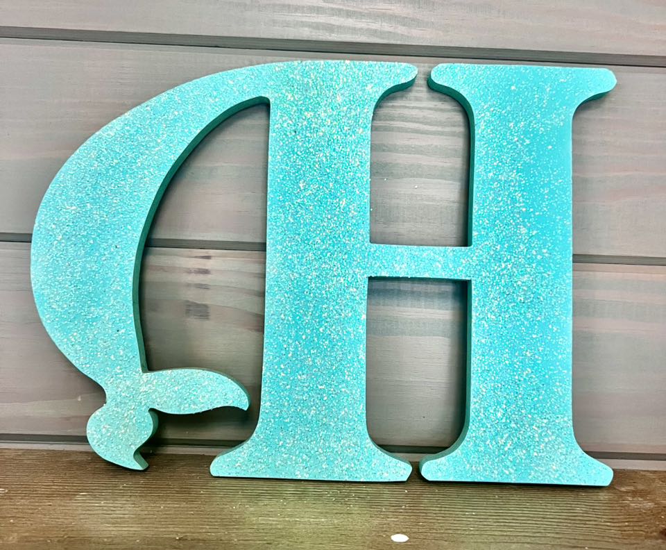 Glitt and Glam Mermaid letters