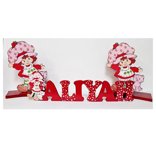 Strawberry Shortcake  Personalized Puzzle Name Plaque